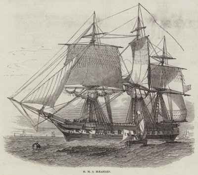 HMS Maeander by English School