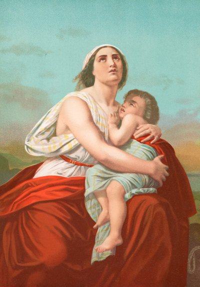 Hagar and Ishmael by English School