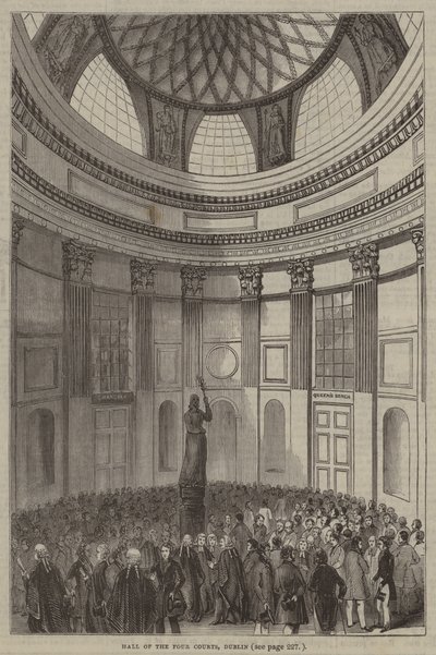 Hall of the Four Courts, Dublin by English School