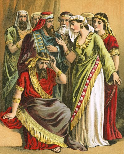 Haman Lays His Complaint Before Zeresh His Wife and All His Friends by English School