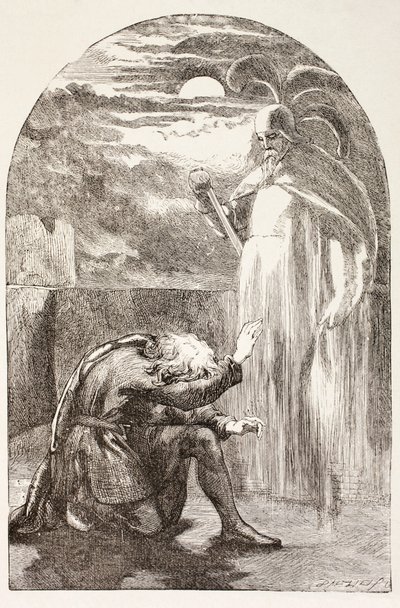 Hamlet Sees the Ghost, the Spirit of His Father, from 