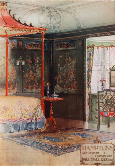 Hampton, Decorators and Furnishers, Pall Mall East by English School