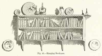 Hanging Bookcase by English School