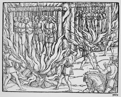 Hanging and Burning of Diverse Persons in the First Year of the Reign of Henry V by English School