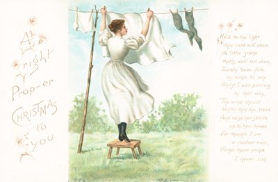 Hanging out the washing by English School