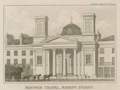 Hanover Chapel, Regent Street, London by English School
