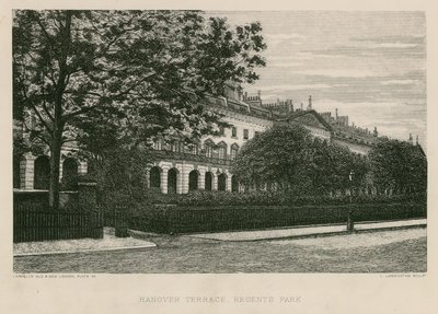 Hanover Terrace, Regents Park, London by English School