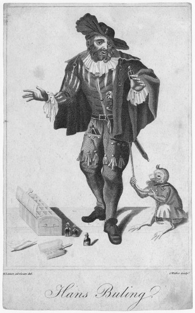 Hans Buling, engraved by G. Walker after a drawing by M. Lamon by English School