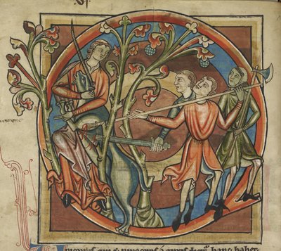 Unicorn enticed by a virgin, illustration from a 