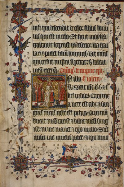 The Feast of Corpus Christi, from the Lovel Lectionary, Before 1408 by English School