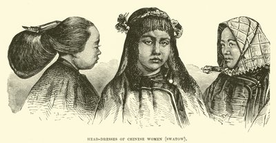 Head-dresses of Chinese Women, Swatow by English School