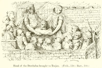 Head of Decebalus brought to Trajan by English School