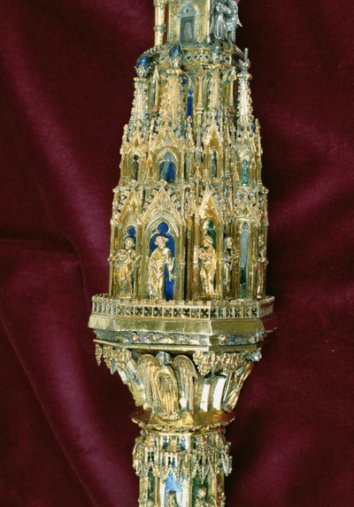 Head of the crozier of William of Wykeham: Peter side (detail) by English School