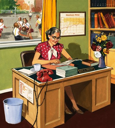 Headmistress of a school by English School