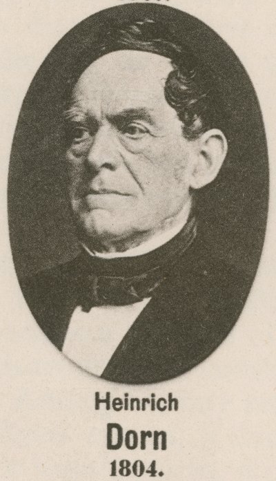 Heinrich Dorn (engraving) by English School