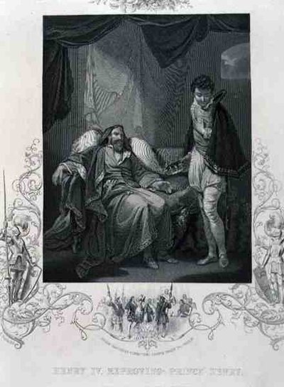 Henry IV Reproving Prince Henry, from Henry IV by William Shakespeare (1564-1616) by English School