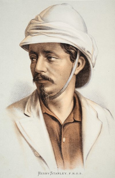 Henry Stanley FRGS, illustration from The Pictorial Edition of the Life and Discoveries of David Livingstone by J. Ewing Richie by English School
