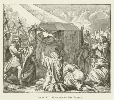 Henry VII Mourned by His People by English School