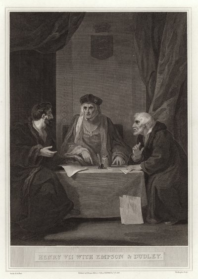 Henry VII with Empson and Dudley by English School