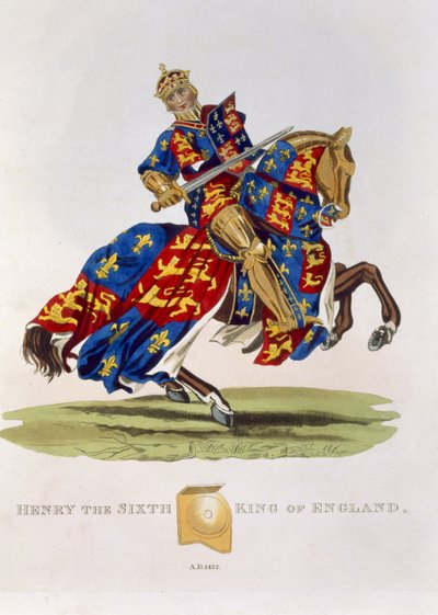 Henry VI, King of England (1421-71), 1422, from Ancient Armour by Samuel Rush Meyrick, 1824 by English School