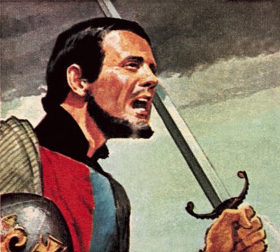 Henry V at the Siege of Harfleur in France by English School