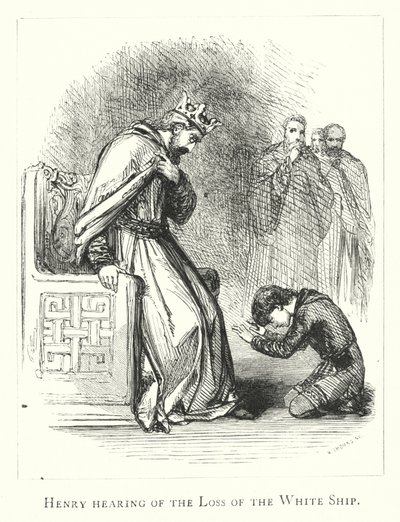 Henry hearing of the Loss of the White Ship by English School