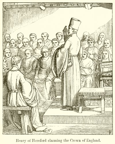 Henry of Hereford Claiming the Crown of England by English School