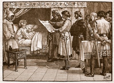 Henry receiving the news of John
