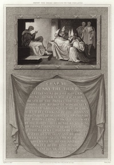Henry III Replying to the Prelates by English School