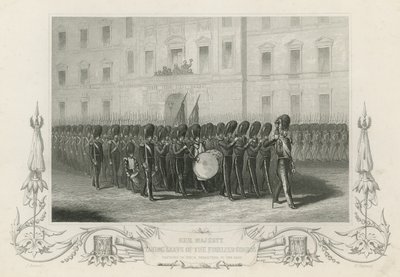 Her Majesty Taking Leave of the Fusilier Guards by English School