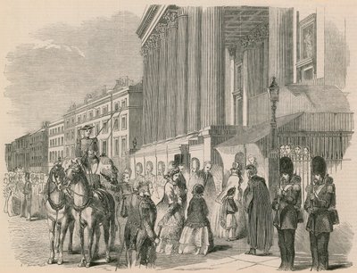 Her Majesty visiting the Exhibition of the Royal Academy by English School