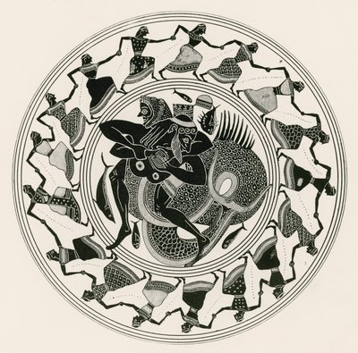 Herakles Wrestling with Triton by English School