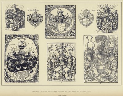 Heraldic Designs by German Artists, Second Half of 16th Century by English School
