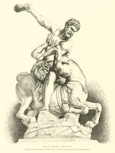 Hercules Overcoming the Centaur by English School