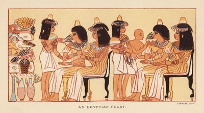 Herodotus: An Egyptian feast by English School