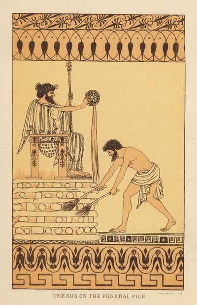 Herodotus: Croesus on the Funeral Pile by English School