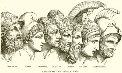 Heroes of the Trojan War by English School