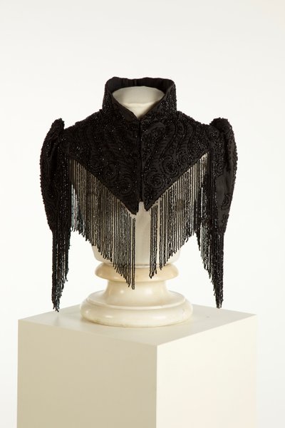 High-Collared Black Pelerine or Cape, c.1890-1900 by English School