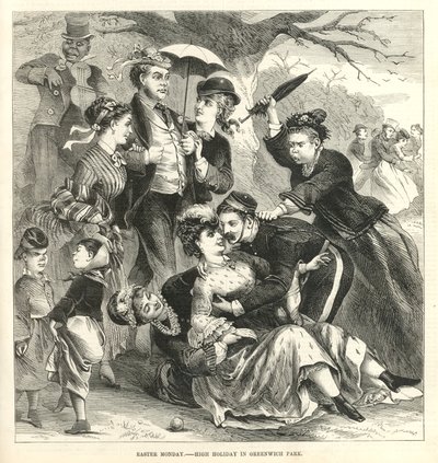 High Holiday in Greenwich Park by English School