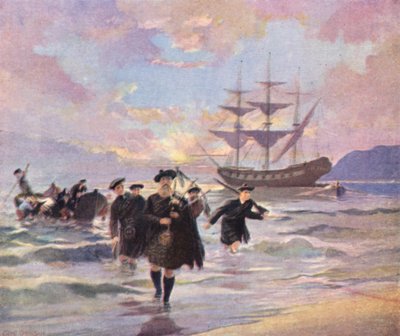 Highland Settlers arriving at Pictou, Nova Scotia, from the 