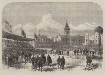 Highland Sports at the Meeting of the Celtic Society on College-Green, Glasgow by English School