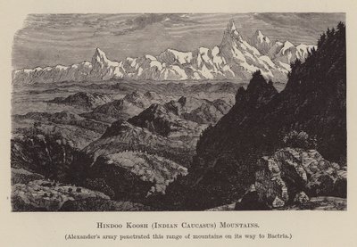 Hindoo Koosh, Indian Caucasus, Mountains by English School