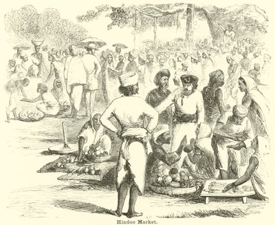 Hindoo Market by English School