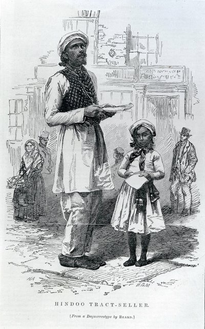 Hindoo Tract-Seller by English School