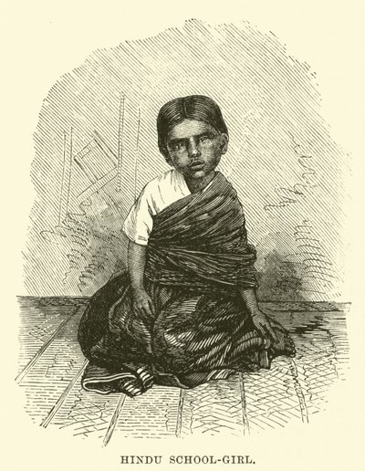 Hindu School-girl by English School