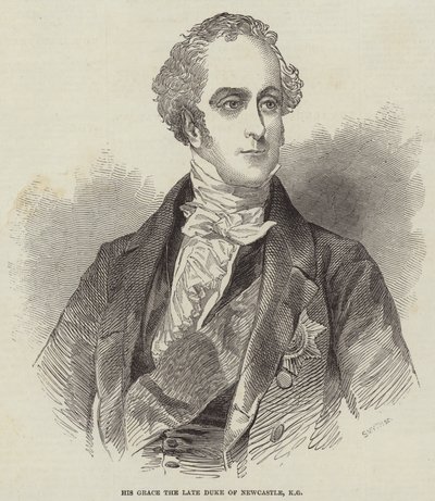 His Grace the late Duke of Newcastle, KG by English School