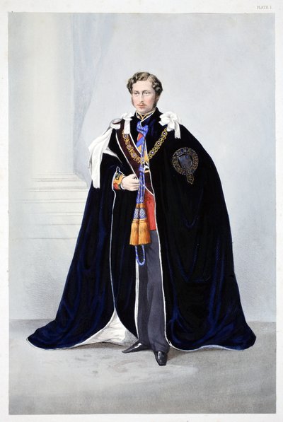 His Royal Highness, Albert Edward, Prince of Wales, from A Memorial of the Marriage of Edward VII and Alexandra of Denmark by English School
