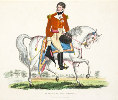 His Royal Highness, The Prince Regent of Great Britain, Illustration from An Historical Account of the Battle of Waterloo by William Mudford, 1816 by English School