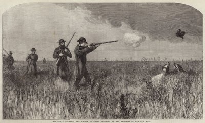 His Royal Highness The Prince of Wales Shooting on the Prairies of the Far West by English School