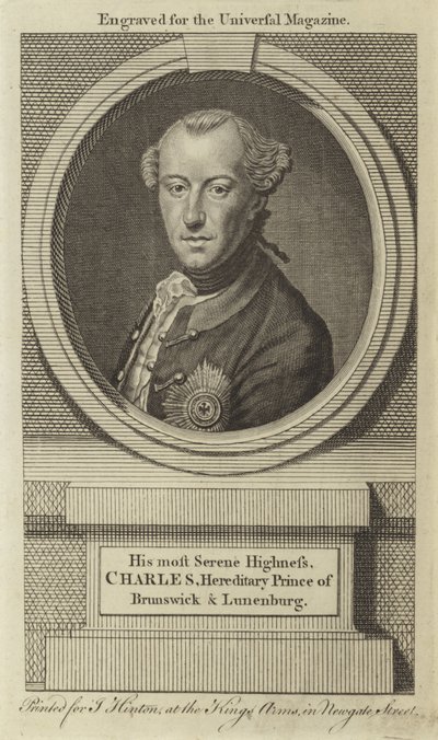 His Most Serene Highness, Charles, Hereditary Prince of Brunswick & Lunenburg by English School